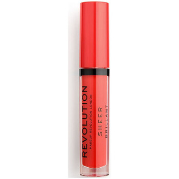 Belleza Mujer Gloss  Makeup Revolution Sheer Brilliant Lip Gloss - 132 Cherry - 132 Cherry Naranja