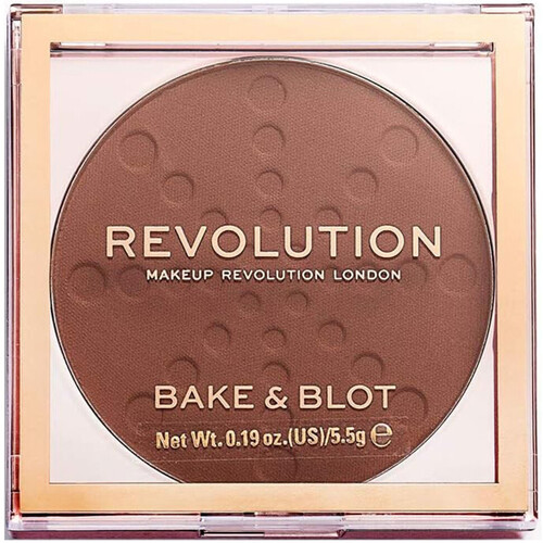Belleza Mujer Colorete & polvos Makeup Revolution Polvo de horneado y acabado Bake & Blot Marrón