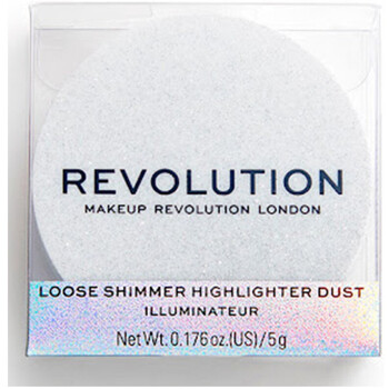 Belleza Mujer Colorete & polvos Makeup Revolution Metallic Powder Highlighter - Iced Diamond - Iced Diamond Blanco
