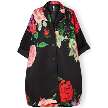 textil Mujer Abrigos Wendy Trendy Jacket 224039 - Floral Negro