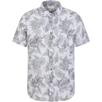 textil Hombre Camisas manga larga Mountain Warehouse Tropical Blanco
