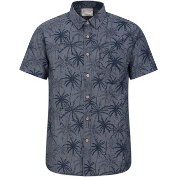 textil Hombre Camisas manga larga Mountain Warehouse Tropical Azul