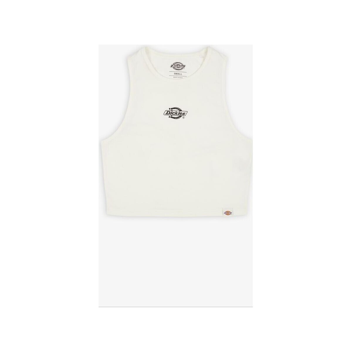 textil Mujer Camisetas sin mangas Dickies POWERS VEST W DK0A4Y8D-WHITE Blanco