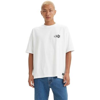 textil Hombre Tops y Camisetas Levi's A1005 0001 - BOX SKATE TEE-WHITE CORE Blanco