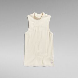 textil Mujer Camisetas sin mangas G-Star Raw D24502 D595 OPEN BACK MOCK-G286 ANTIQUE WHITE Blanco