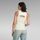 textil Mujer Camisetas sin mangas G-Star Raw D24502 D595 OPEN BACK MOCK-G286 ANTIQUE WHITE Blanco