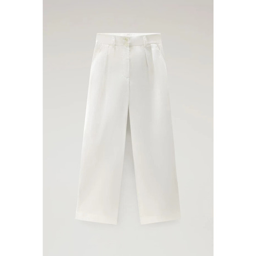 textil Mujer Pantalones Woolrich WWTR0174FR Blanco