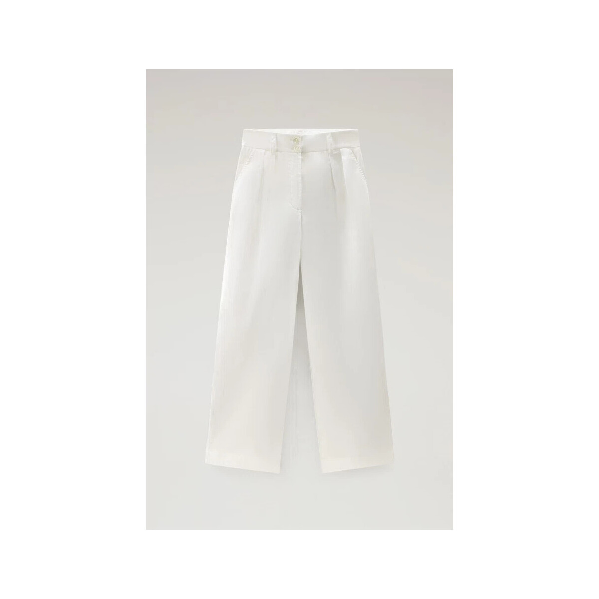 textil Mujer Pantalones Woolrich WWTR0174FR Blanco