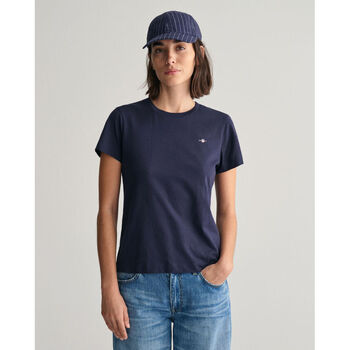textil Mujer Tops y Camisetas Gant Camiseta Shield Azul