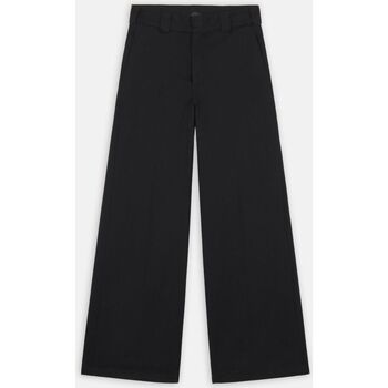 textil Mujer Pantalones Dickies W WIDE LEG PANT DK0A4YSE-BLK BLACK Negro
