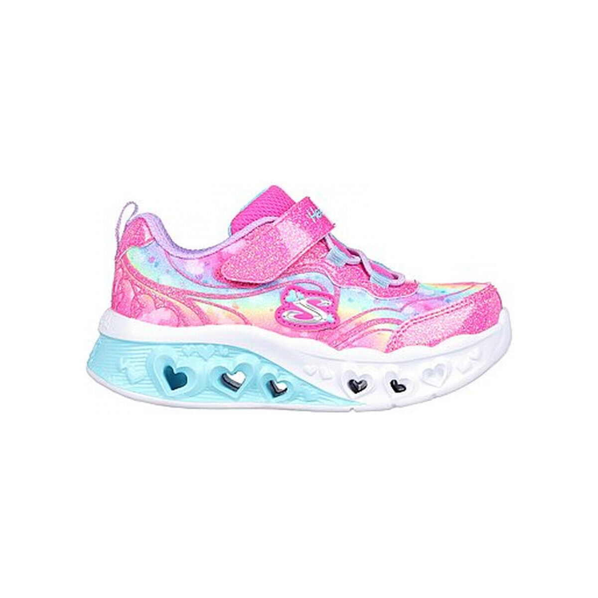 Zapatos Niña Running / trail Skechers Flutter heart lights - groovy Rosa