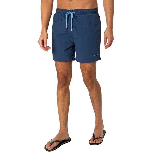 textil Hombre Bañadores Gant Pantalones Cortos De Natación Con Logo Azul
