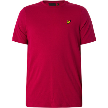 textil Hombre Camisetas manga corta Lyle & Scott Camiseta Simple Rojo