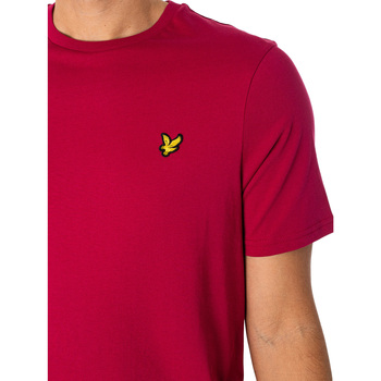 Lyle & Scott Camiseta Simple Rojo