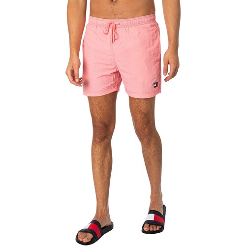 textil Hombre Bañadores Tommy Jeans Shorts De Baño De Nailon Arrugado Rosa