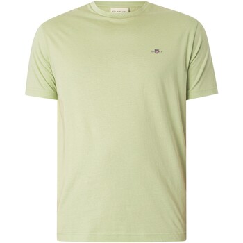 Gant Camiseta Con Escudo Normal Verde