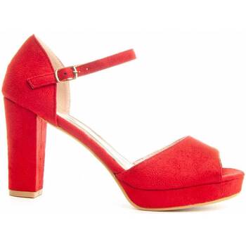Zapatos Mujer Sandalias Leindia 89339 Rojo