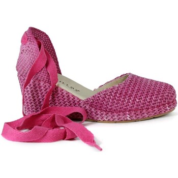 Zapatos Mujer Sandalias Pitillos SADNALIAS VALENCIANAS DE CUÑA  5575-R FUXIA Rosa
