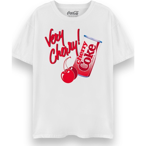 textil Mujer Camisetas manga larga Coca-Cola Very Cherry Cherry Coke Blanco