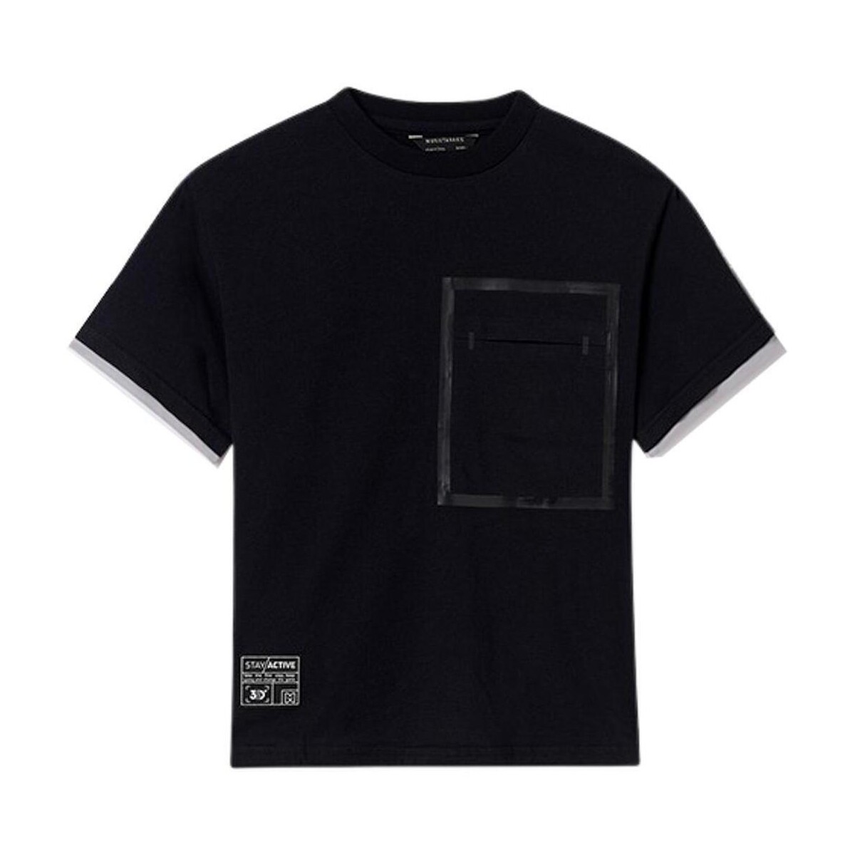textil Niño Tops y Camisetas Mayoral Camiseta contrastes manga Negro