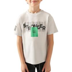 textil Niño Tops y Camisetas Mayoral Camiseta Stronger Cromo Gris