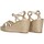 Zapatos Mujer Sandalias Etika 73862 Oro