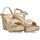 Zapatos Mujer Sandalias Etika 73857 Oro