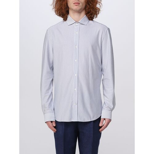 textil Hombre Camisas manga larga Brunello Cucinelli MTS836699 C9072 Blanco
