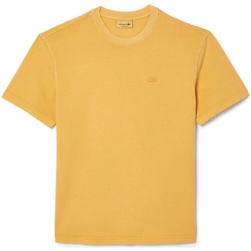 textil Hombre Camisetas manga corta Lacoste - Camiseta Natural Dyed Multicolor
