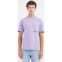 textil Hombre Tops y Camisetas Replay M6815.22662G-627 Violeta