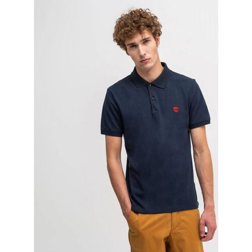 textil Hombre Tops y Camisetas Timberland TB0A2DJE - SLEEVE STRETCH POLO-4331 DARK SAPPHIRE Azul