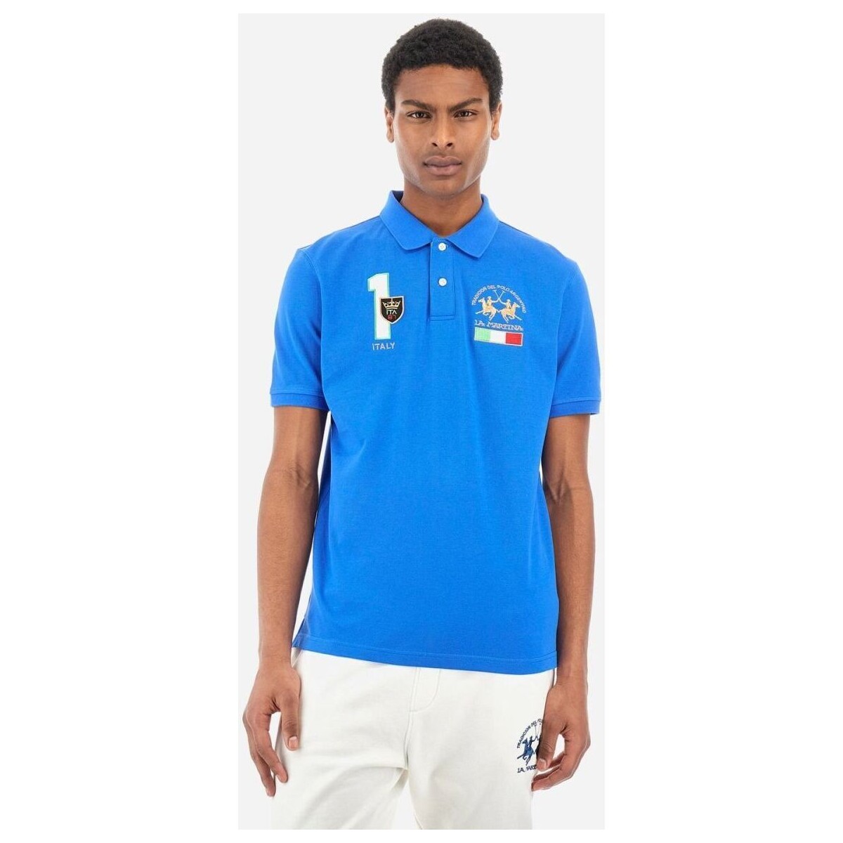 textil Hombre Tops y Camisetas La Martina YMP315-PK031-07049 PRUNCESS BLUE Azul