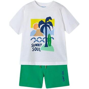 textil Niño Shorts / Bermudas Mayoral Conj. punto sunny soul Clorofila Blanco