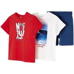 textil Niño Shorts / Bermudas Mayoral Conj. punto 2 camisetas  Sandia Rojo