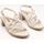 Zapatos Mujer Sandalias 24 Hrs 26047 Relax Crema Gris