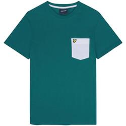 textil Hombre Camisetas manga corta Lyle & Scott TS831VOG-X166 Verde