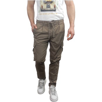 textil Hombre Pantalones 40weft - Pantaln Cargo Aikoc Bsico Marrón