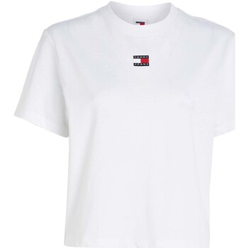 textil Mujer Tops y Camisetas Tommy Jeans Tjw Bxy Badge Tee Ex Blanco