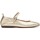 Zapatos Mujer Zapatos de trabajo Wonders BAILARINA FLEXIBLE DE PIEL  PEPA A-86101 PLATA Oro