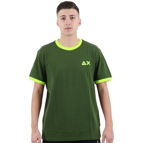 textil Hombre Tops y Camisetas Sun68 T34125 Verde