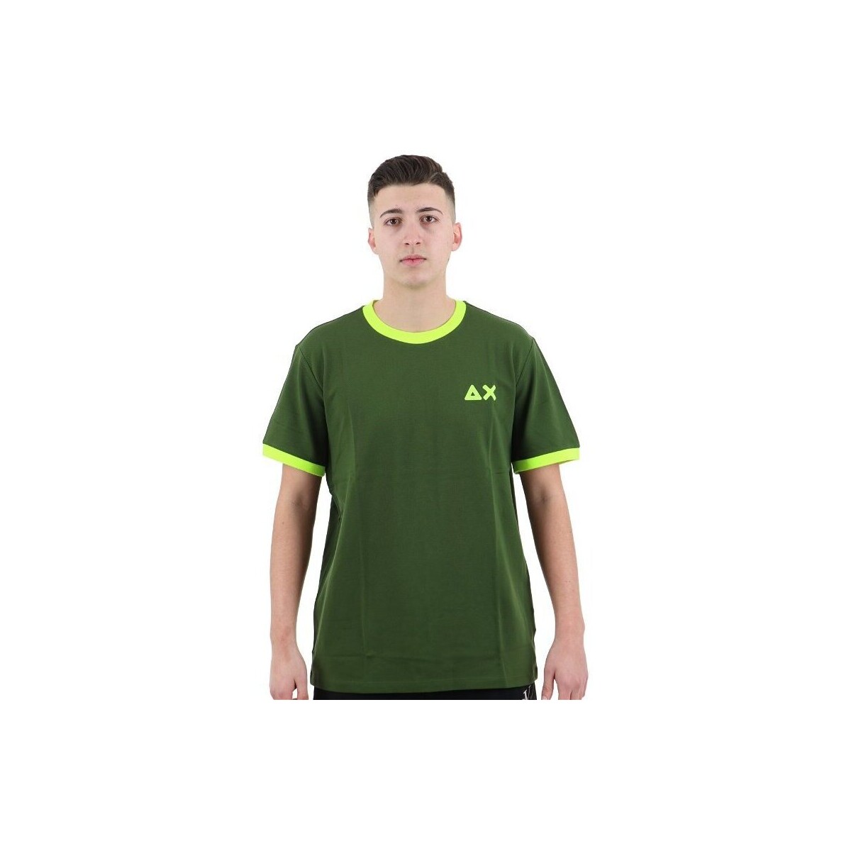 textil Hombre Tops y Camisetas Sun68 T34125 Verde
