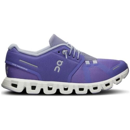 Zapatos Mujer Deportivas Moda On Running Zapatillas Cloud 5 Mujer Blueberry/Feather Violeta