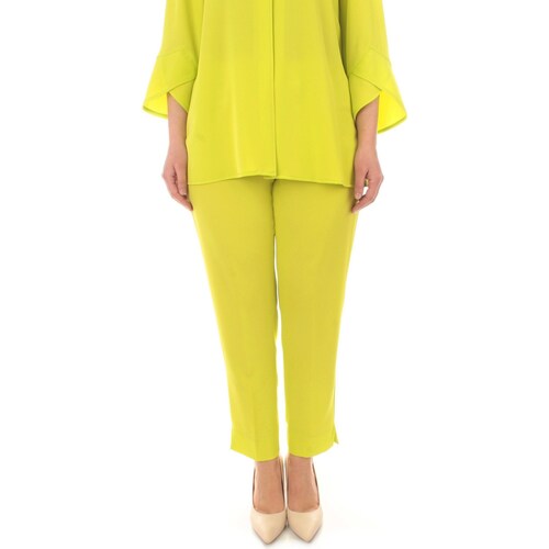 textil Mujer Pantalones con 5 bolsillos Gigliorosso 24272 Amarillo
