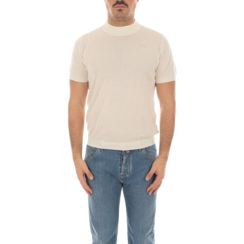 textil Hombre Camisetas manga corta Drumohr D0GN124 Blanco