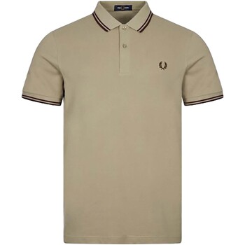 textil Hombre Tops y Camisetas Fred Perry Fp Ls Twin Tipped Shirt Gris