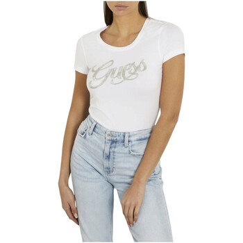 textil Mujer Tops y Camisetas Guess W4GI30 J1314 Blanco