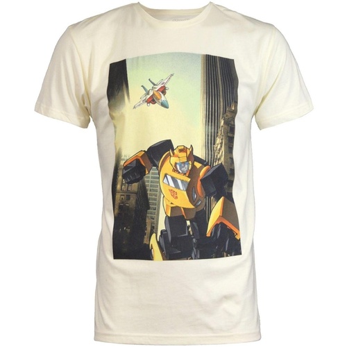textil Hombre Camisetas manga larga Transformers NS8113 Blanco