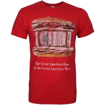 textil Hombre Camisetas manga larga Junk Food Hero Rojo