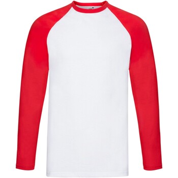 textil Hombre Camisetas manga larga Fruit Of The Loom SS028 Rojo