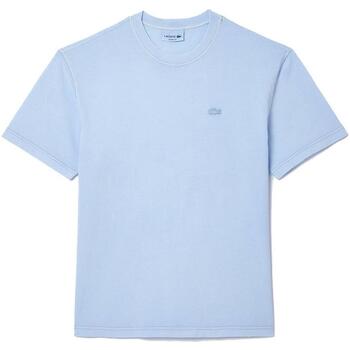 textil Hombre Camisetas manga corta Lacoste TH8312-IVT Azul